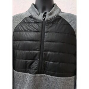 Adidas Golf Climaheat Competition Quilted Half Zip Jacket Mens Size L Grey NWT‎
